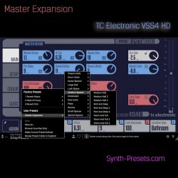 Master Expansion Presets For TC Electronic VSS4 HD NATIVE