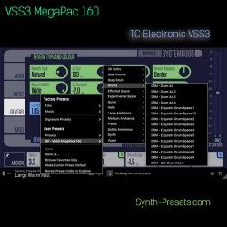 VSS3 MegaPack160 Presets For TC Electronic VSS3 HD